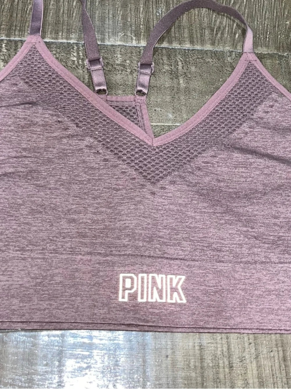 PINK Victoria's Secret Mauve Pink Seamless Bralette - Picture 2 of 3